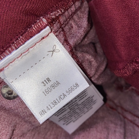 Polo Ralph Lauren jeans red plum color NEW high rise stretch Tompkins - Picture 10 of 13